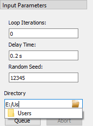 Example of the directory input widget